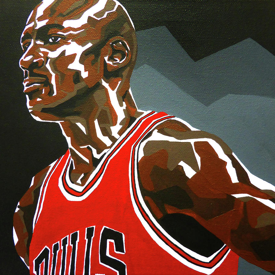Canvas Michael Jordan and Michael Scott Poster, The Last Dance Wall Art