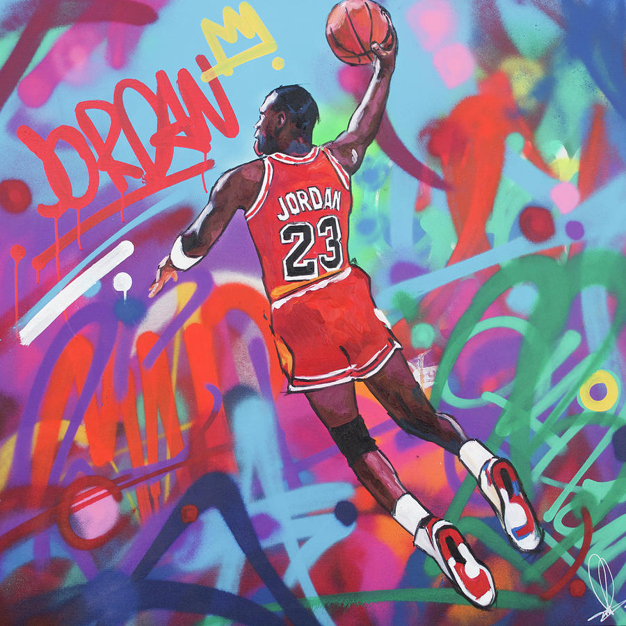Michael Jordan II Painting by Richard Day