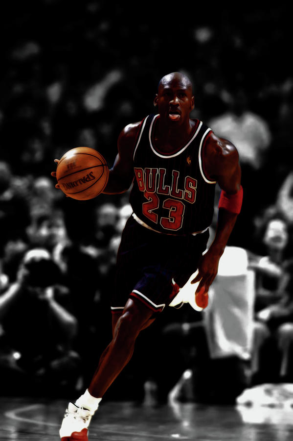 Michael Jordan in a Zone Mixed Media by Brian Reaves - Fine Art America