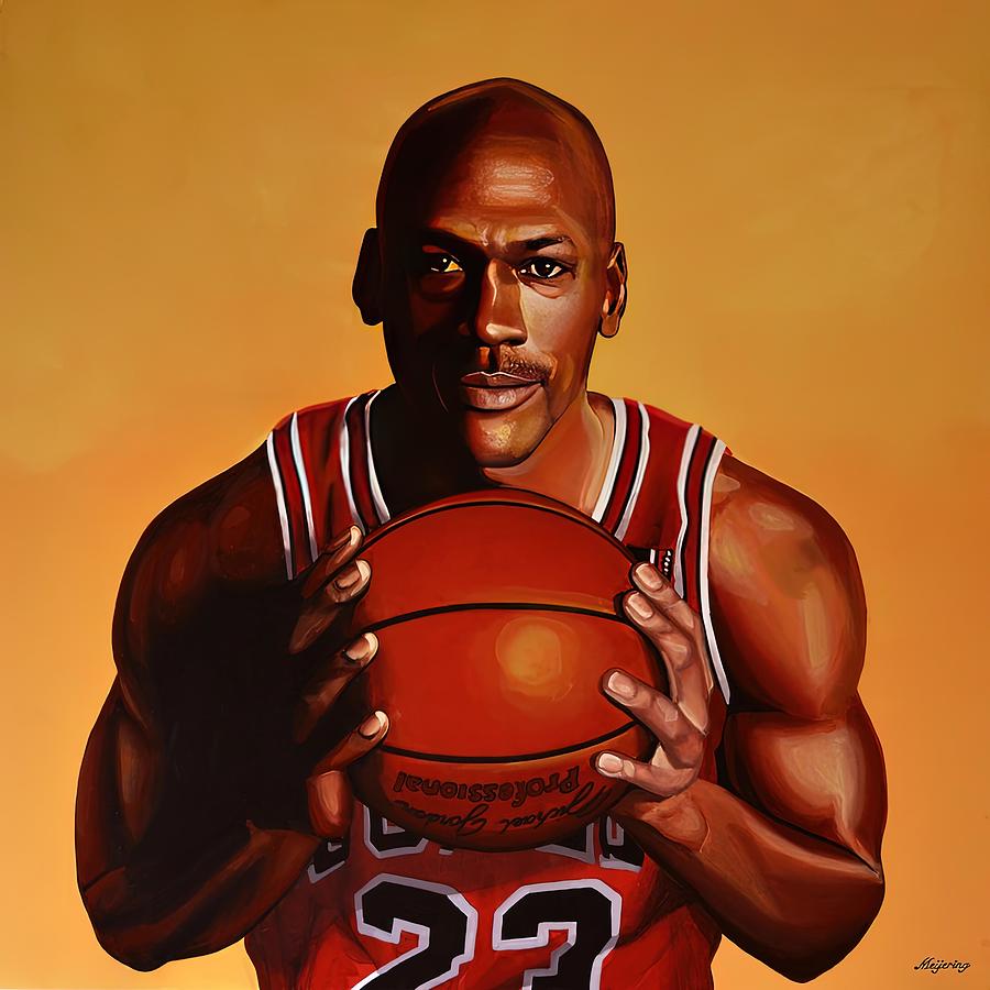 Michael Jordan painting Painting by Kennedy Grace - Fine Art America