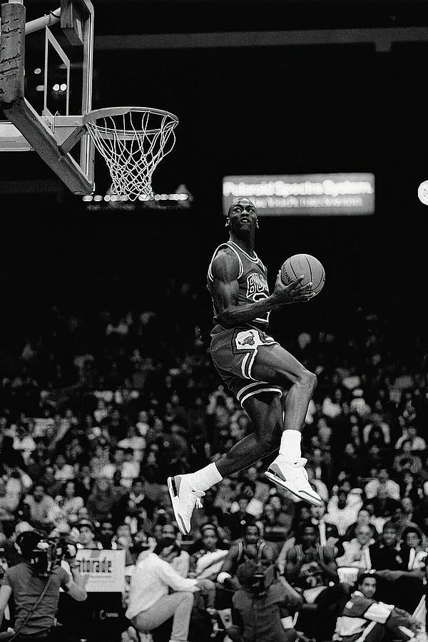 Michael Jordan print , Air Jordan Dunk print Photograph by Michael ...