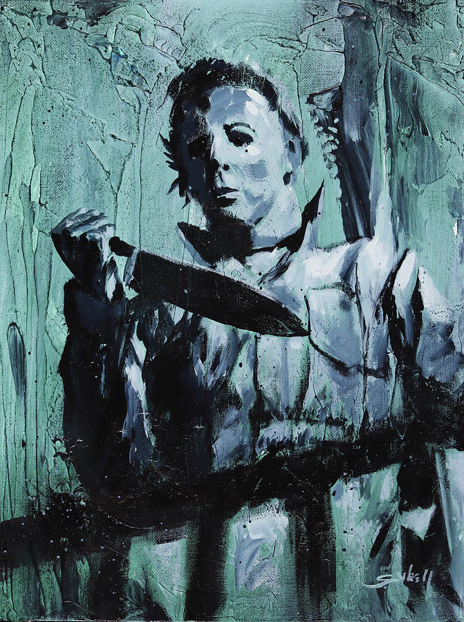 Michael Myers Painting by Sv Bell