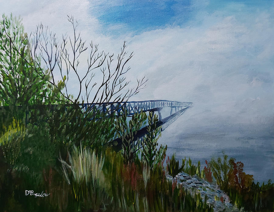 Michael Rennie Bridge Painting by David Bigelow