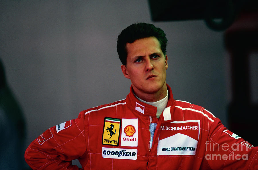 Michael Schumacher. 1996 British Grand Prix Photograph by Oleg Konin