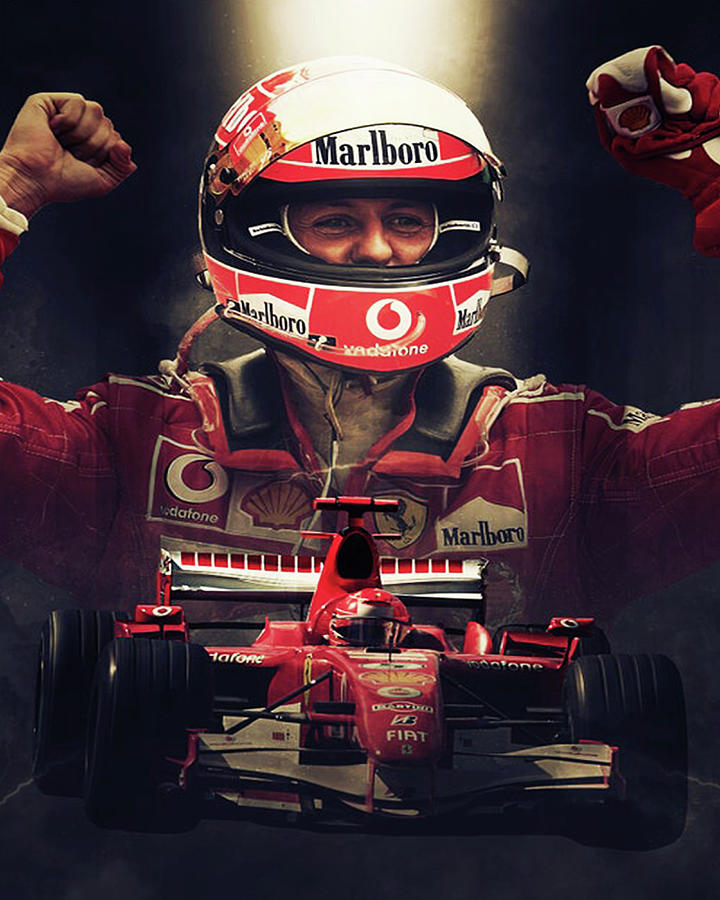 Michael Schumacher F1 Digital Art by Agus Taryana - Pixels