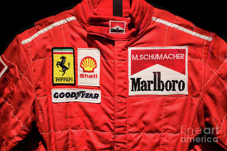Michael Schumacher Formula F1 Racing Suit Photograph by M G Whittingham