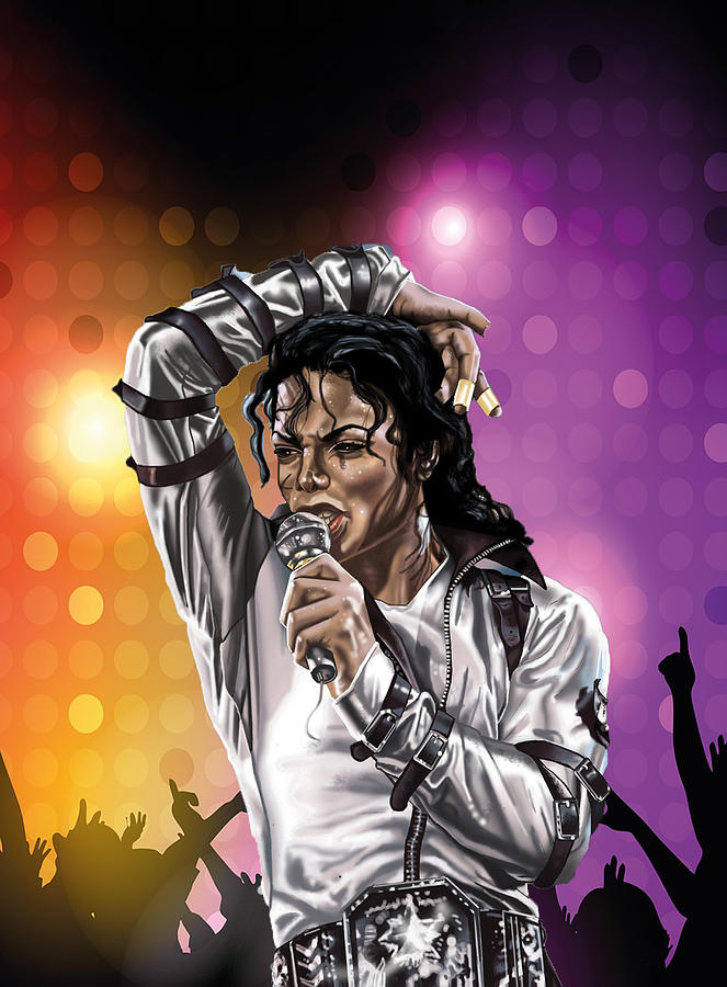 Micheal Jackson Pop Singing Digital Art by Mounir Meghaoui - Fine Art ...