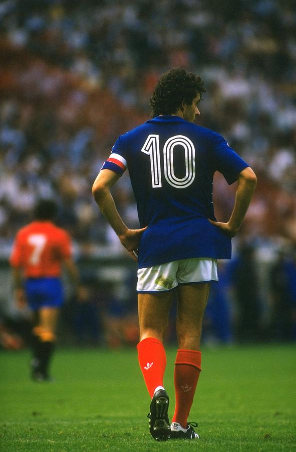 Michel Platini of France Photograph by David Cannon
