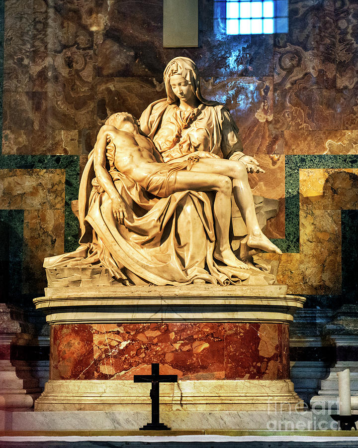 Michelangelo S Pieta Sculpture St Peter S Basilica Vatican City   Michelangelos Pieta Sculpture St Peters Basilica Vatican City Rome Italy Yefim Bam 