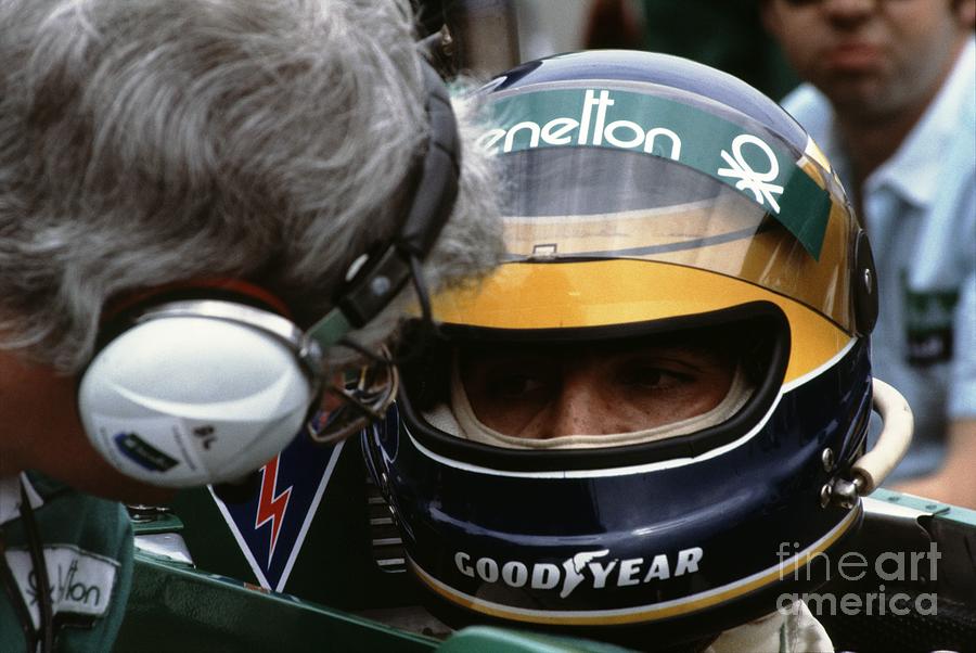 Michele Alboreto. 1983 Detroit Grand Prix Photograph by Oleg Konin