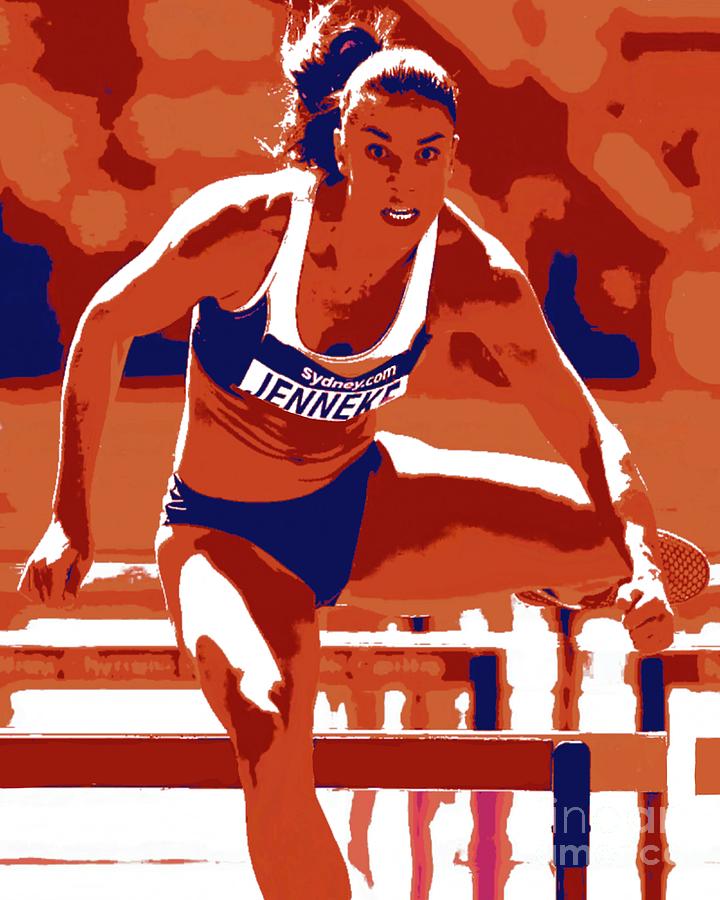 Michelle Jenneke Painting by Jack Bunds - Fine Art America