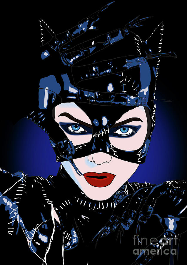 Michelle Pfeiffer Catwoman Digital Art by Marisol VB