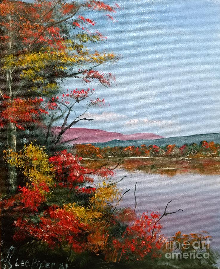 Michigan Autumn Painting by Lee Piper
