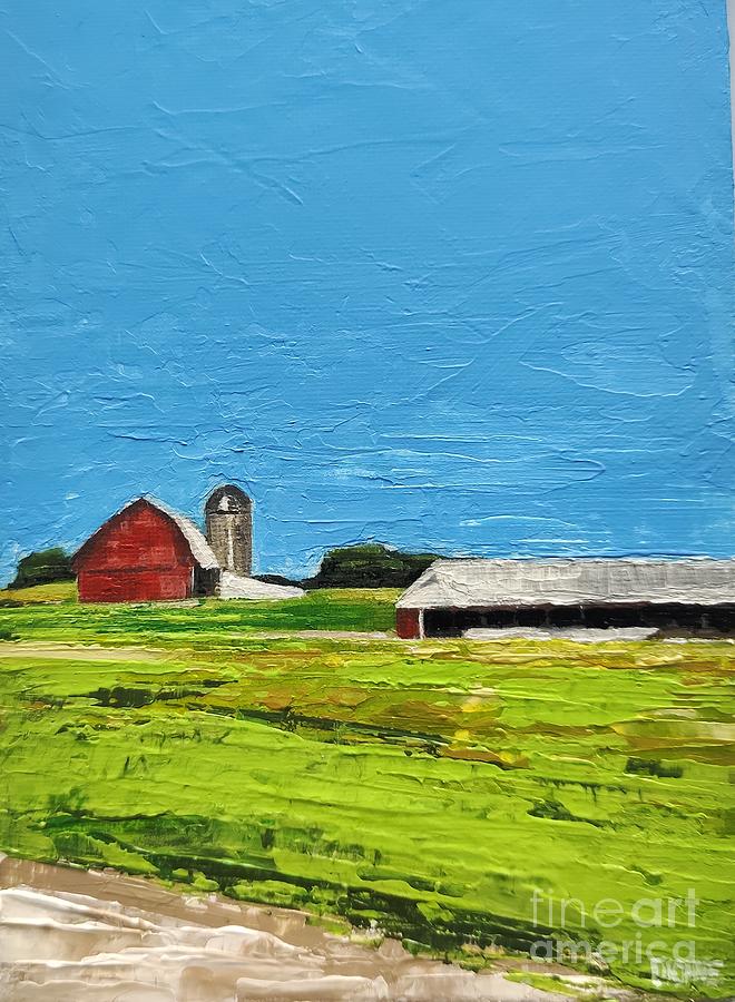 Michigan Farm Painting by Lisa Dionne