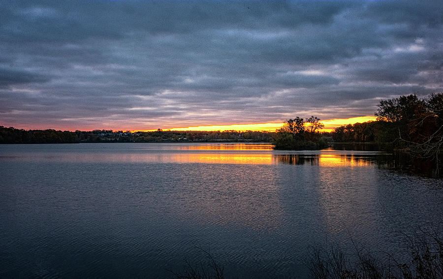 Michigan Lake Dawn Photograph by Tom Singleton