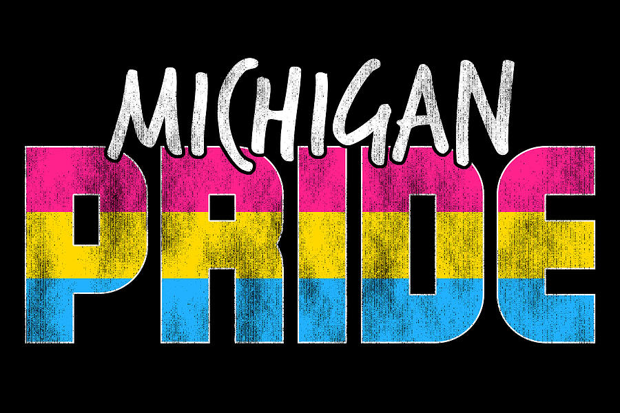 Michigan Pride Pansexual Flag Digital Art by Patrick Hiller Fine Art