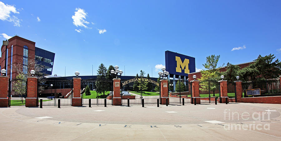 Michigan Stadium Entrance University of Michigan 6198 Photograph by Jack Schultz
