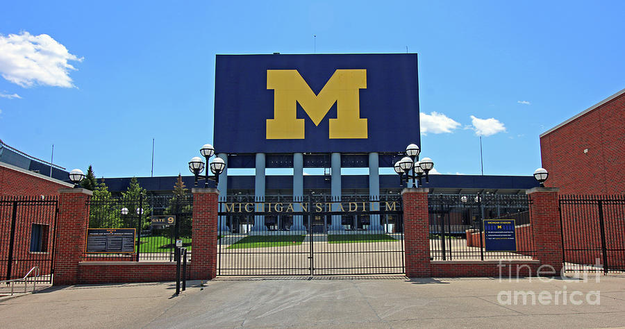 Michigan Stadium Entrance University of Michigan 6207 Photograph by Jack Schultz