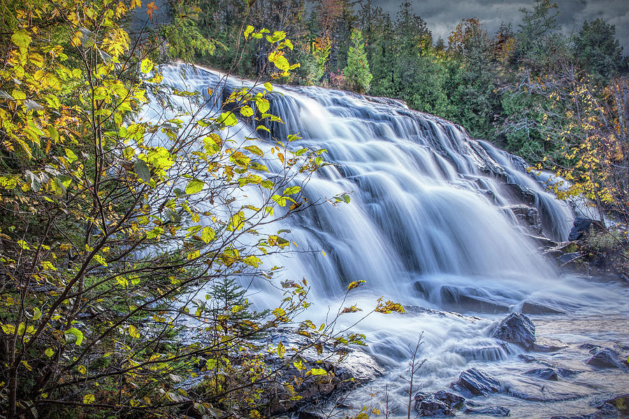 Michigan Upper Peninsula Bond Water Falls Photograph by Randall Nyhof