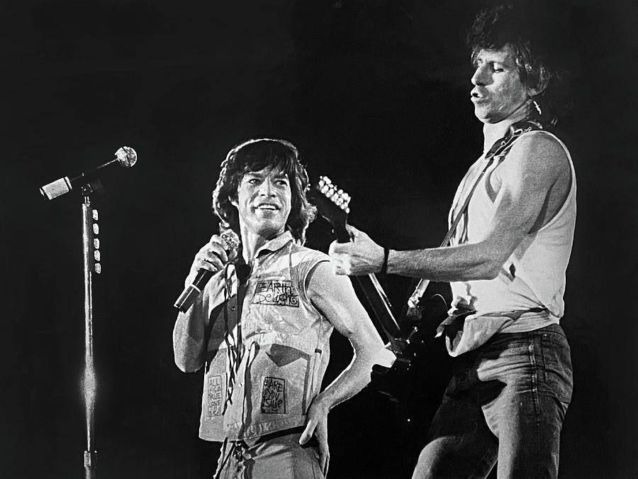 Mick and Keith Photograph by Robert Dann