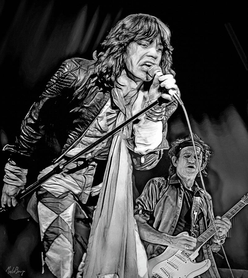 Mick And Keith, The Rolling Stones Mixed Media