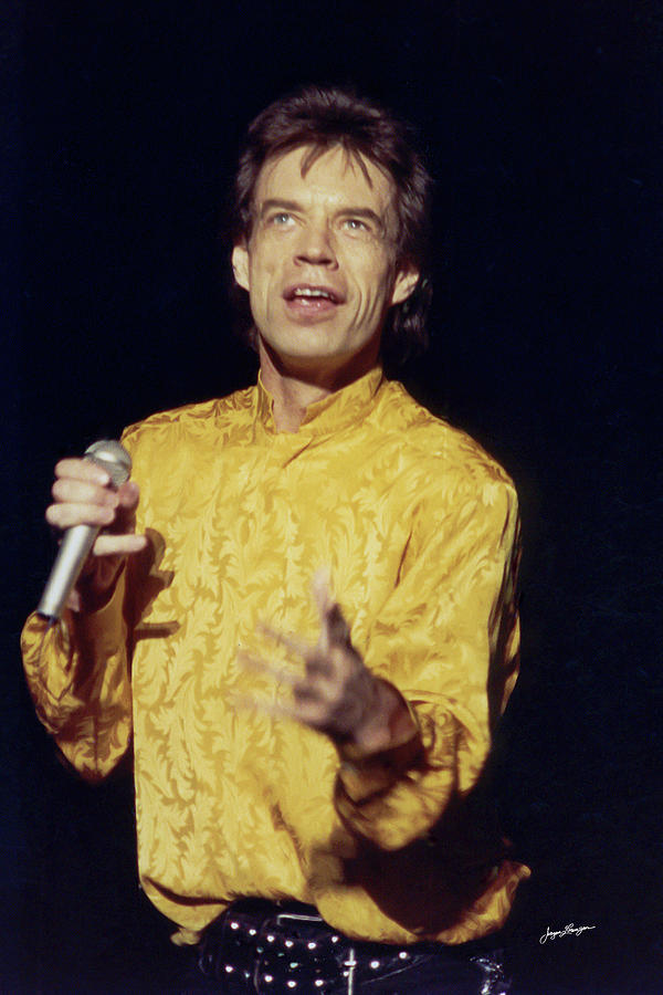 Mick Jagger 1989 Photograph by Jurgen Lorenzen