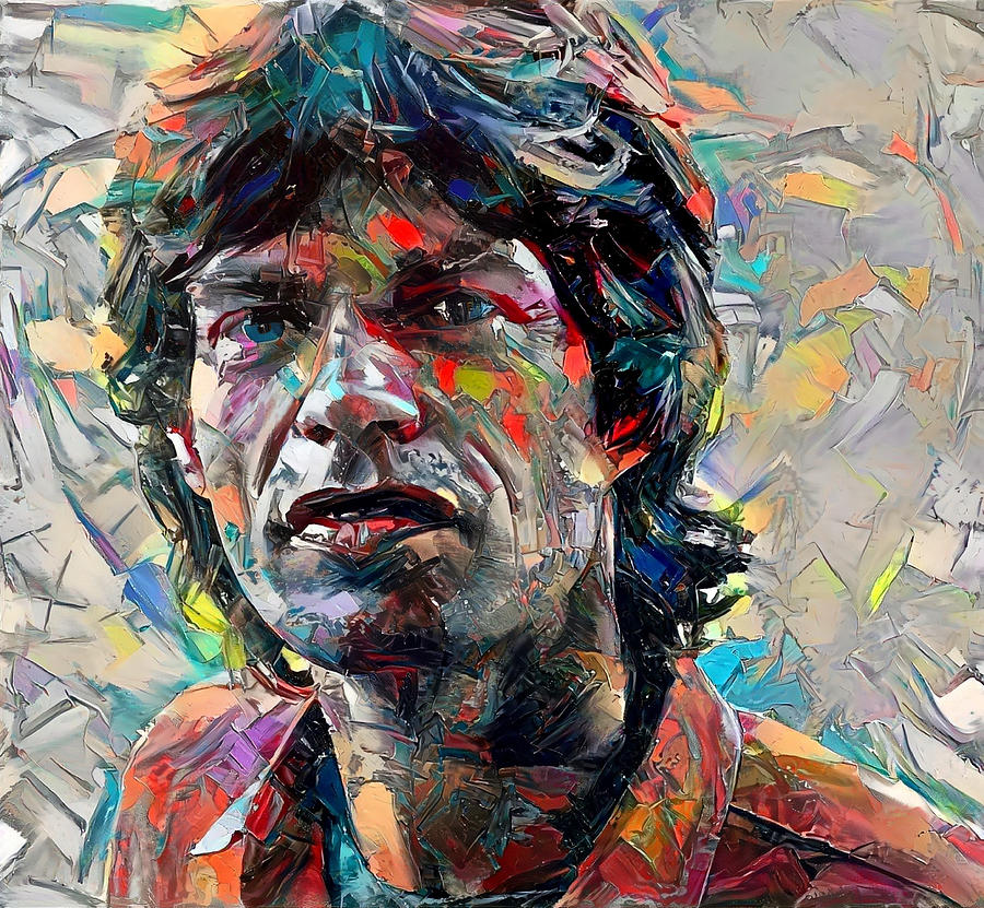 Mick Jagger Painting by Curtis Hamilton