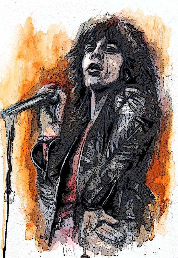 Mick Jagger Painting by David Oakley - Fine Art America