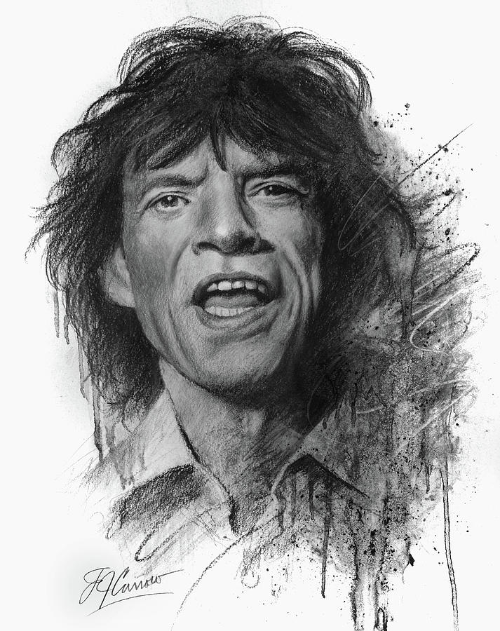 Mick Jagger Drawing by Fred Carrow - Fine Art America