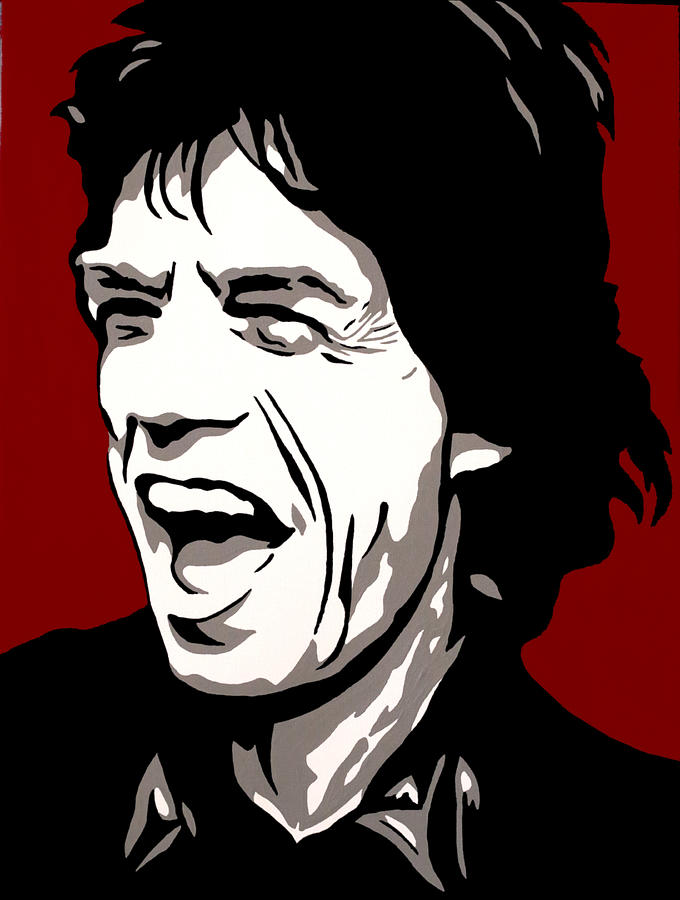 Mick Jagger Painting by Ian King - Fine Art America