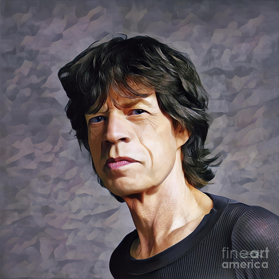 Mick Jagger Digital Art by Igor Zmilko - Fine Art America