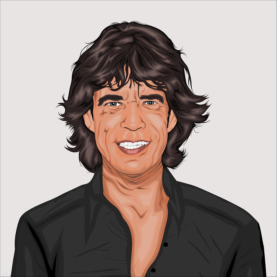 Mick Jagger Digital Art by Lisa Wing - Fine Art America