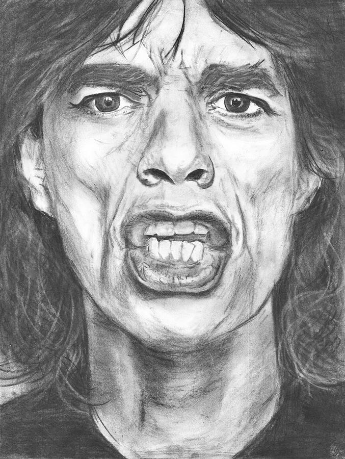 Mick Jagger Drawing by Liz Harris - Fine Art America