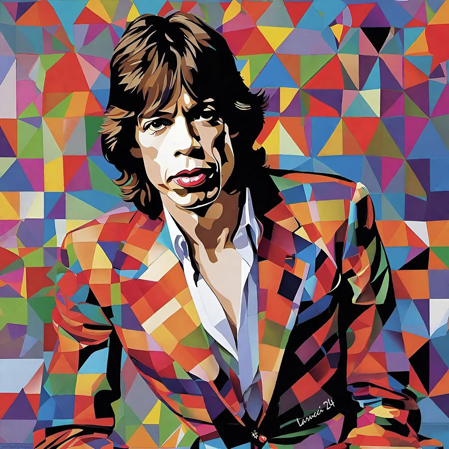 Mick Jagger - No.1 Digital Art by Fred Larucci