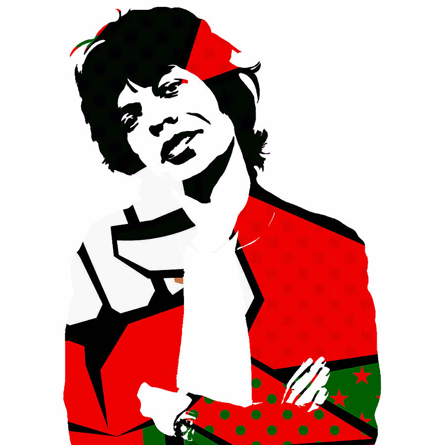 Mick Jagger Number 5 Mixed Media by Marvin Blaine
