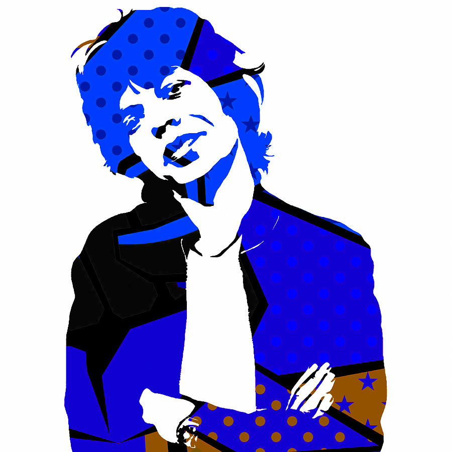 Mick Jagger Number 6 Mixed Media by Marvin Blaine