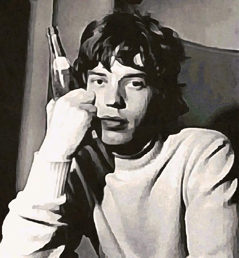 Mick Jagger Painting - Mick Jagger Pop Soda Rock by Daniel Zwicke