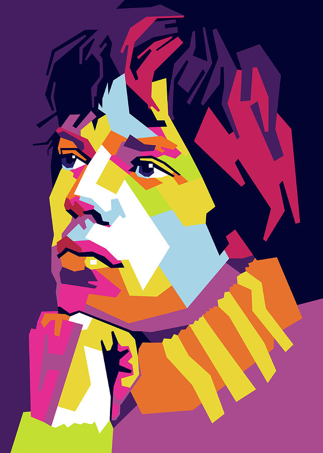 Mick Jagger Thinking Digital Art by Firman Alief - Pixels