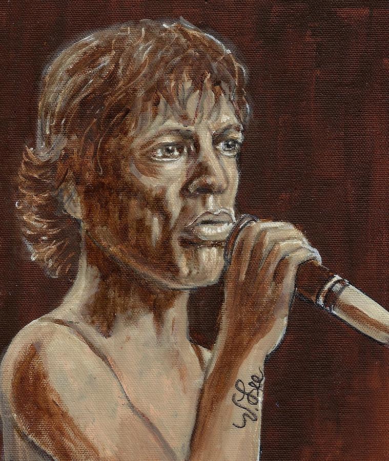 Mick Jagger Painting by VLee Watson