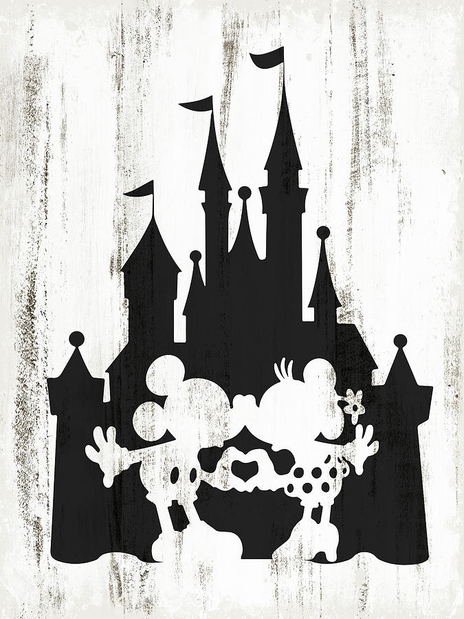 https://images.fineartamerica.com/images/artworkimages/mediumlarge/3/mickey-and-minnie-mouse-and-disney-castle-on-wood-mihaela-pater.jpg