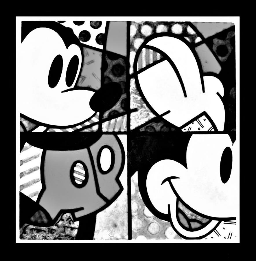 Mickey Colors In Black And White Photograph by Rob Hans