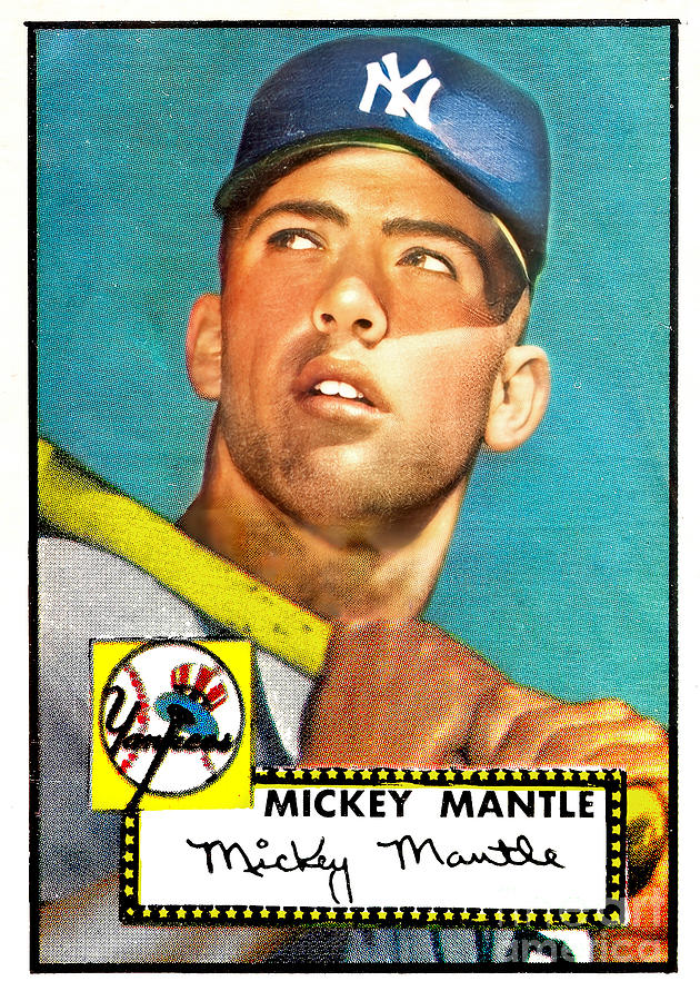 Mickey Mantle Baseball Card 20230624b Photograph by Wingsdomain Art and Photography