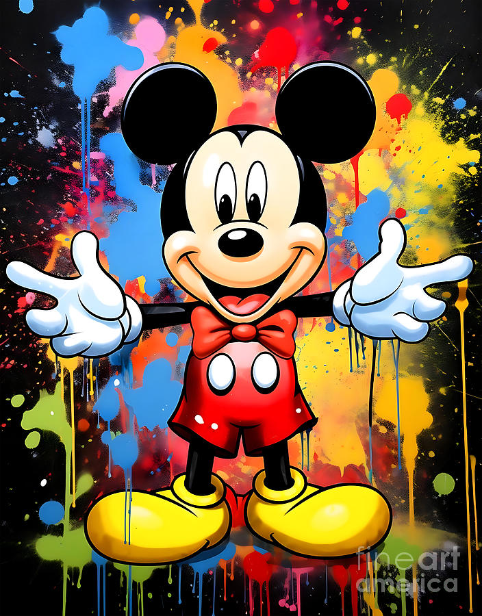 Mickey Mouse 3 Painting by Mark Ashkenazi - Pixels