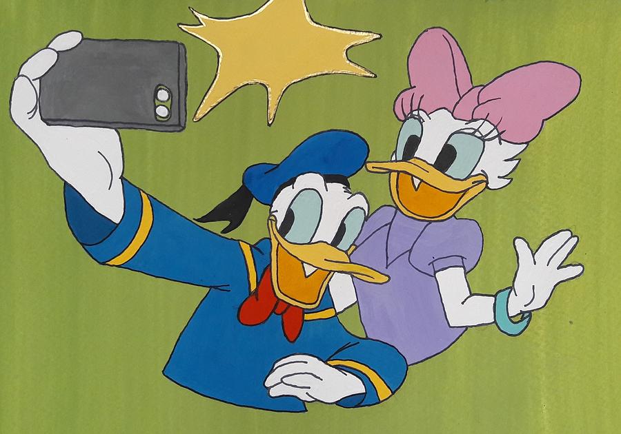 donald and daisy duck drawings