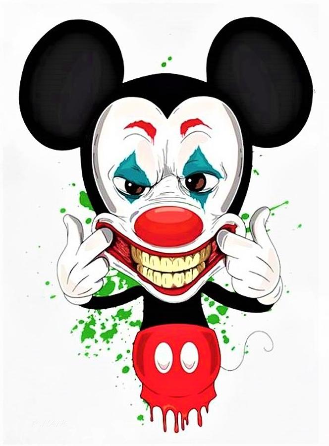 Mickey Mouse Joker Photograph by Rob Hans