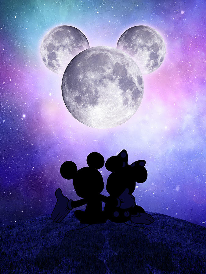 Mickey Mouse moon by Mihaela Pater
