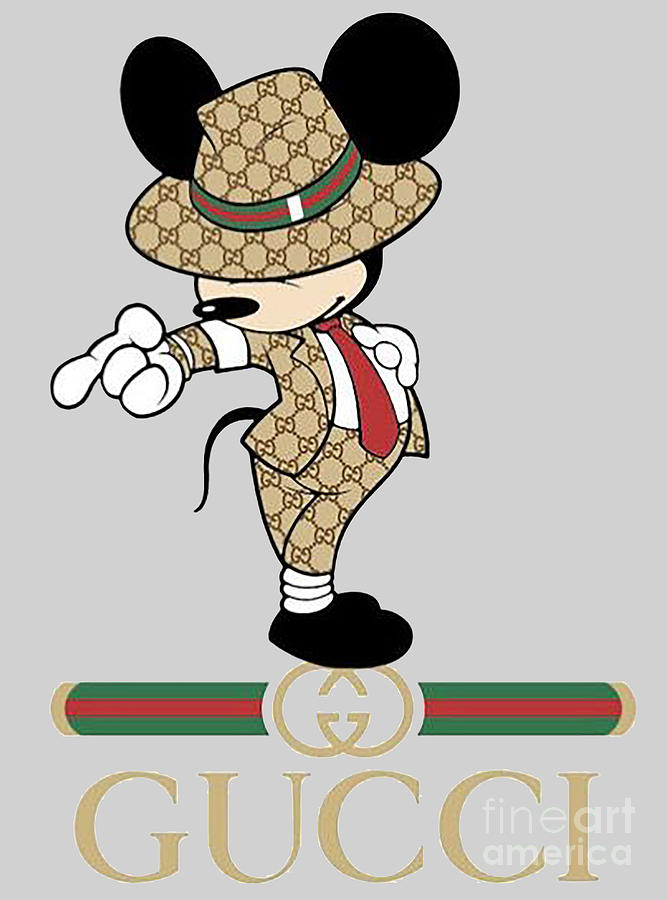 Mickey Mouse x Gucci Digital Art by Lydia Jones | Fine Art America