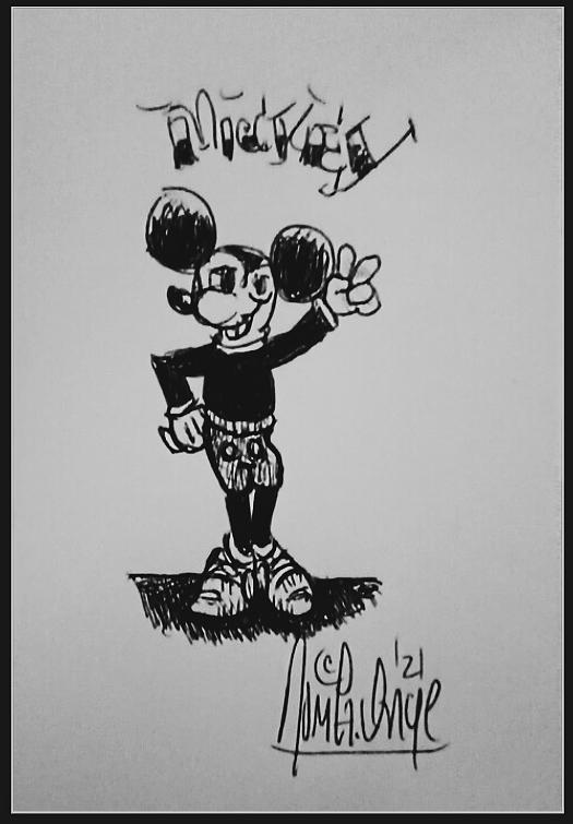 Mickey Picasso Drawing by Thomas St Onge - Fine Art America