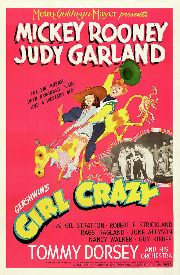 MICKEY ROONEY and JUDY GARLAND in GIRL CRAZY -1943-, directed by NORMAN TAUROG. Photograph by Album