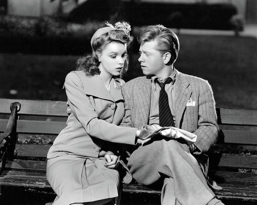 MICKEY ROONEY and JUDY GARLAND in LIFE BEGINS FOR ANDY HARDY -1941 ...